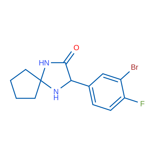 3-(3-Bromo-4-fluorophenyl)-1,4-diazaspiro[4.4]nonan-2-one 1g