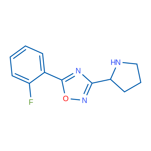 5-(2-Fluorophenyl)-3-(pyrrolidin-2-yl)-1,2,4-oxadiazole 1g