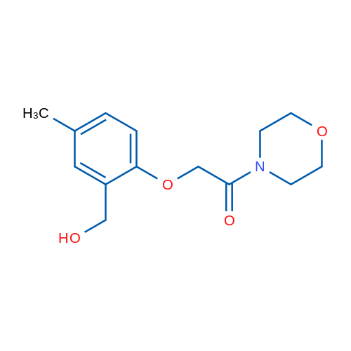 2-(2-(Hydroxymethyl)-4-methylphenoxy)-1-morpholinoethanone 1g