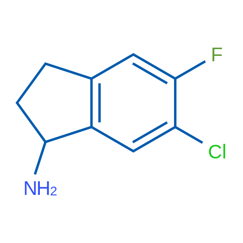 6-Chloro-5-fluoro-2,3-dihydro-1H-inden-1-amine 250mg