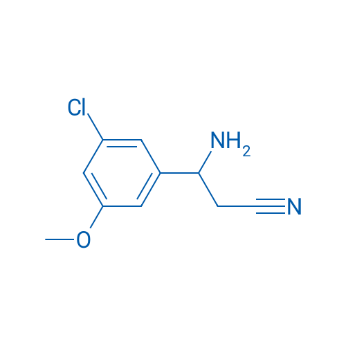 3-AMINO-3-(3-CHLORO-5-METHOXYPHENYL)PROPANENITRILE 250mg