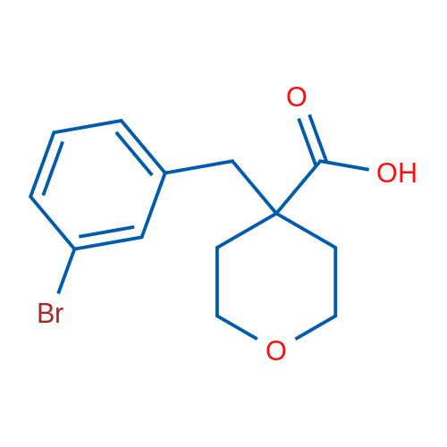4-(3-Bromobenzyl)tetrahydro-2H-pyran-4-carboxylic acid 1g