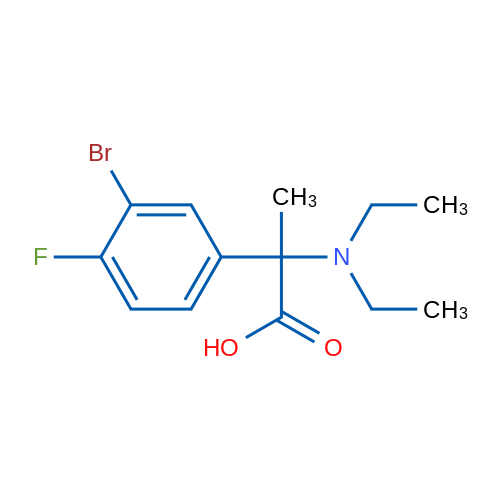 2-(3-Bromo-4-fluorophenyl)-2-(diethylamino)propanoic acid 1g