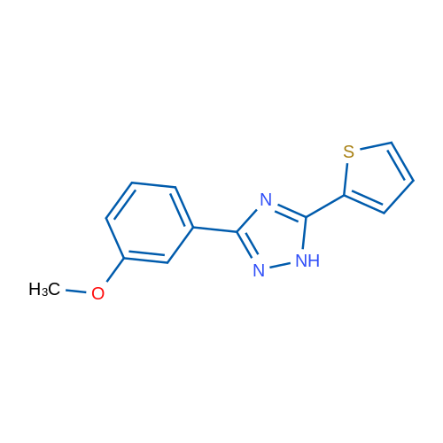 3-(3-Methoxyphenyl)-5-(thiophen-2-yl)-1H-1,2,4-triazole 1g