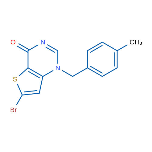 6-Bromo-1-(4-methylbenzyl)thieno[3,2-d]pyrimidin-4(1H)-one 1g