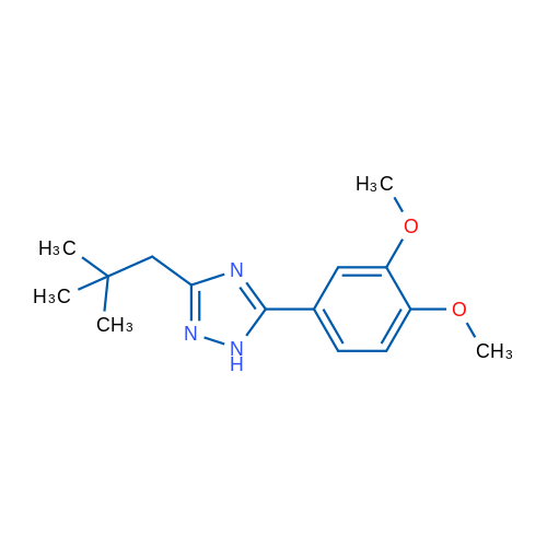 5-(3,4-Dimethoxyphenyl)-3-neopentyl-1H-1,2,4-triazole 1g