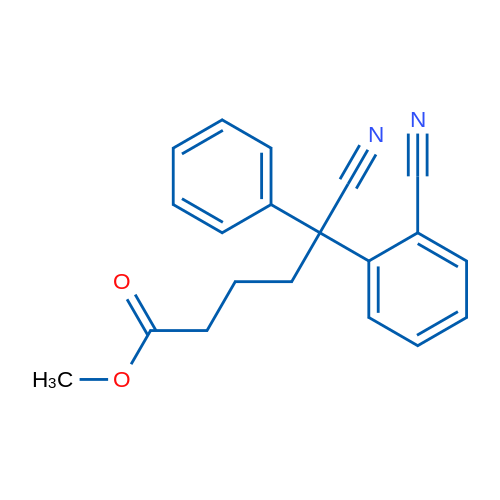 Methyl 5-cyano-5-(2-cyanophenyl)-5-phenylpentanoate 1g