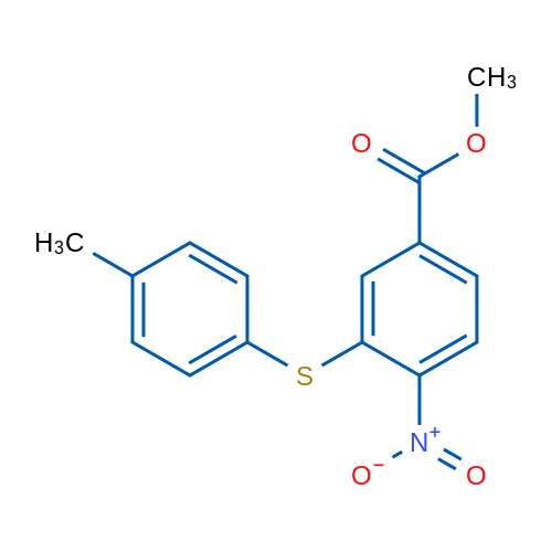 Methyl 3-[(4-methylphenyl)sulfanyl]-4-nitrobenzoate 5g