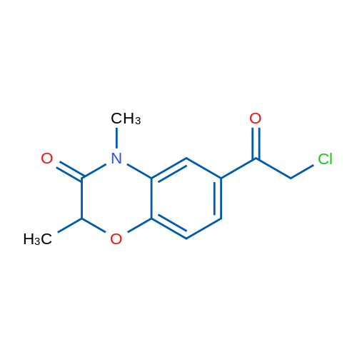 6-(2-Chloroacetyl)-2,4-dimethyl-2H-benzo[b][1,4]oxazin-3(4H)-one 1g