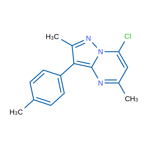 7-Chloro-2,5-dimethyl-3-(p-tolyl)pyrazolo[1,5-a]pyrimidine 1g