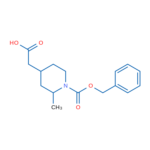 2-{1-[(benzyloxy)carbonyl]-2-methylpiperidin-4-yl}acetic acid 250mg