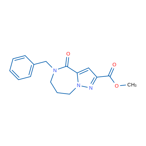 Methyl 5-benzyl-4-oxo-4H,5H,6H,7H,8H-pyrazolo[1,5-a][1,4]diazepine-2-carboxylate 1g