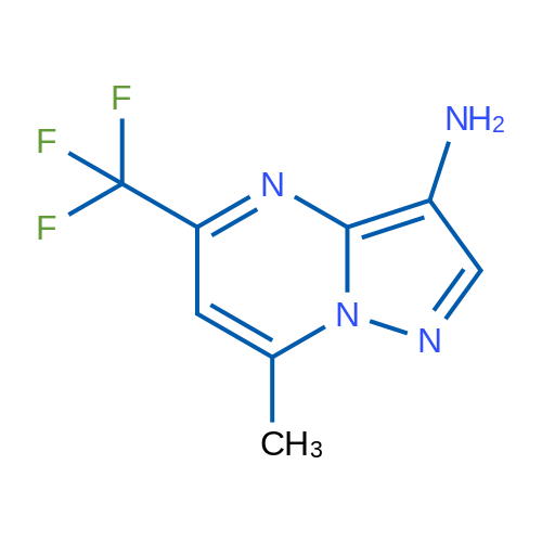 7-Methyl-5-(trifluoromethyl)pyrazolo[1,5-a]pyrimidin-3-amine 5g