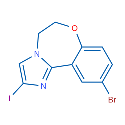 10-Bromo-2-iodo-5,6-dihydrobenzo[f]imidazo[1,2-d][1,4]oxazepine 1g