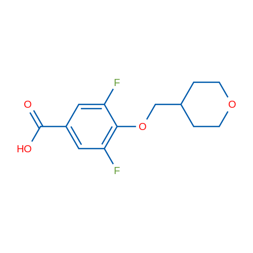 3,5-Difluoro-4-((tetrahydro-2H-pyran-4-yl)methoxy)benzoic acid 1g