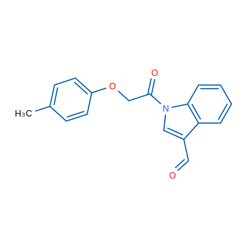 1-(2-(p-Tolyloxy)acetyl)-1H-indole-3-carbaldehyde 1g