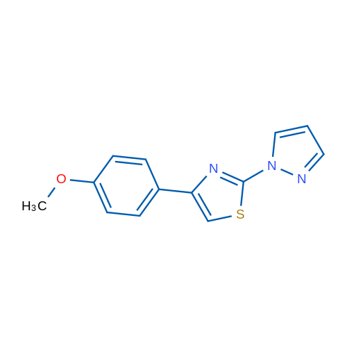 4-(4-Methoxyphenyl)-2-(1H-pyrazol-1-yl)-1,3-thiazole 1g