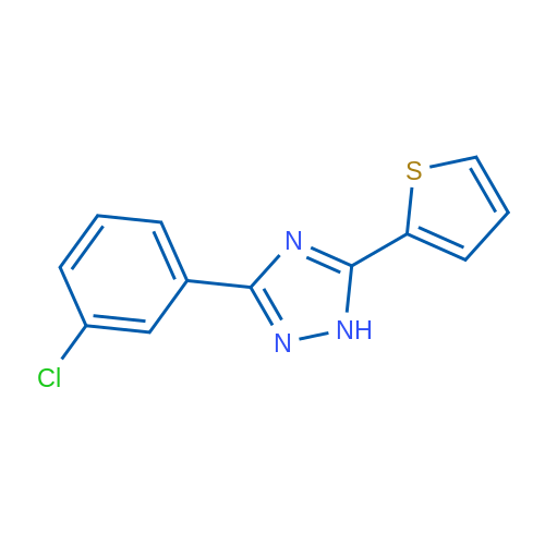 3-(3-Chlorophenyl)-5-(thiophen-2-yl)-1H-1,2,4-triazole 1g