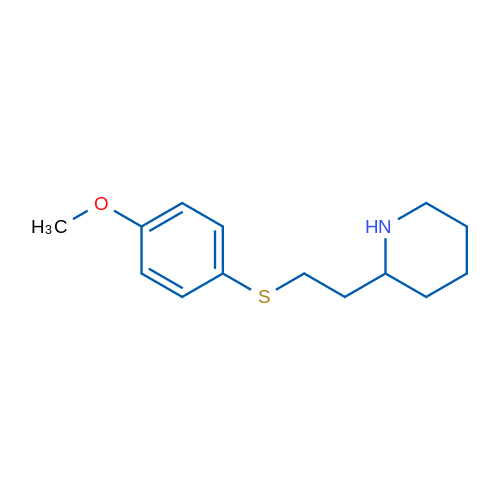 2-(2-[(4-Methoxyphenyl)sulfanyl]ethyl)piperidine 1g