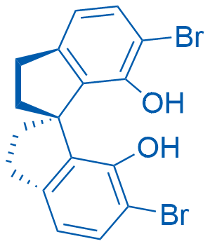 (R)-6,6'-Dibromo-2,2',3,3'-tetrahydro-1,1'-spirobi[indene]-7,7'-diol 250mg