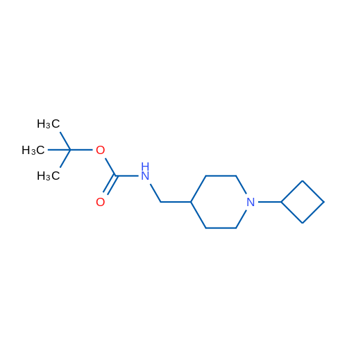 tert-Butyl ((1-cyclobutylpiperidin-4-yl)methyl)carbamate 1g