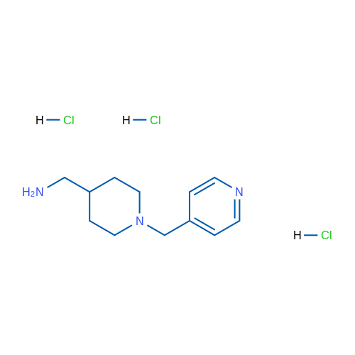 (1-(Pyridin-4-ylmethyl)piperidin-4-yl)methanamine trihydrochloride 1g