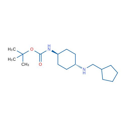 tert-Butyl (trans-4-((cyclopentylmethyl)amino)cyclohexyl)carbamate 1g