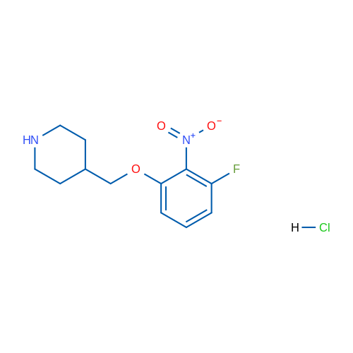 4-[(3-Fluoro-2-nitrophenoxy)methyl]piperidine hydrochloride 1g