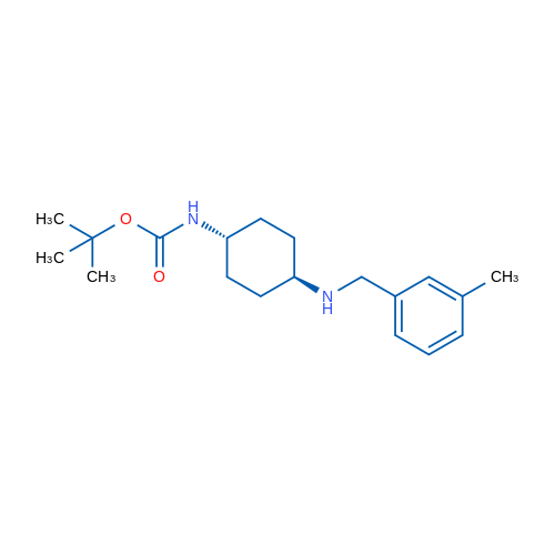 tert-Butyl (trans-4-((3-methylbenzyl)amino)cyclohexyl)carbamate 1g