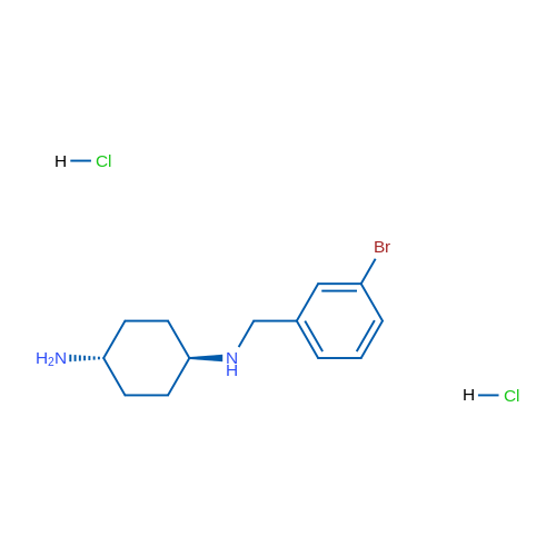trans-N1-(3-bromobenzyl)cyclohexane-1,4-diamine dihydrochloride 1g