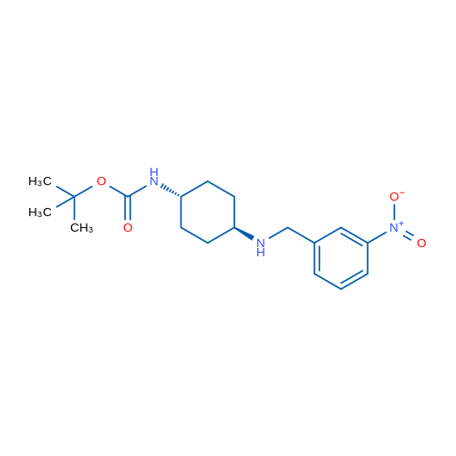 tert-Butyl (trans-4-((3-nitrobenzyl)amino)cyclohexyl)carbamate 1g