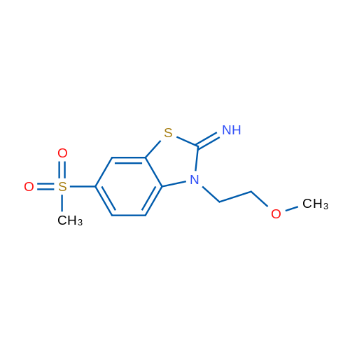 3-(2-methoxyethyl)-6-(methylsulfonyl)benzo[d]thiazol-2(3H)-imine 5g