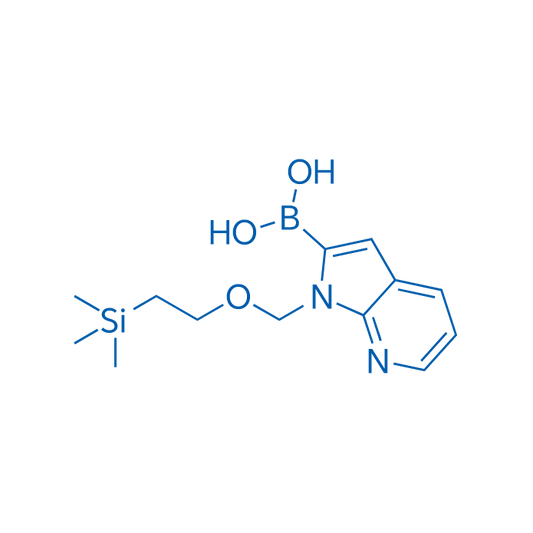 (1-((2-(Trimethylsilyl)ethoxy)methyl)-1H-pyrrolo[2,3-b]pyridin-2-yl)boronic acid 100mg