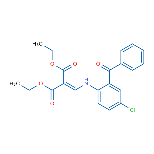 1,3-Diethyl 2-{[(2-benzoyl-4-chlorophenyl)amino]methylidene}propanedioate 1g