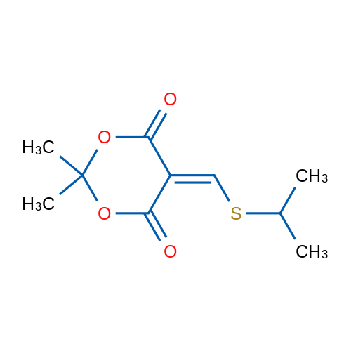 2,2-Dimethyl-5-[(propan-2-ylsulfanyl)methylidene]-1,3-dioxane-4,6-dione 1g