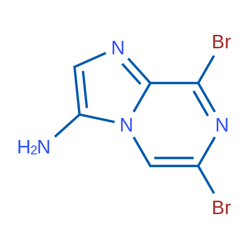 6,8-Dibromoimidazo[1,2-a]pyrazin-3-amine 1g