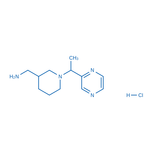 (1-(1-(Pyrazin-2-yl)ethyl)piperidin-3-yl)methanamine hydrochloride 1g