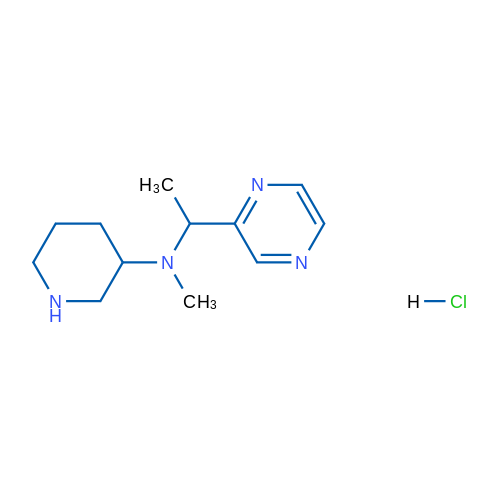 N-Methyl-N-(1-(pyrazin-2-yl)ethyl)piperidin-3-amine hydrochloride 1g