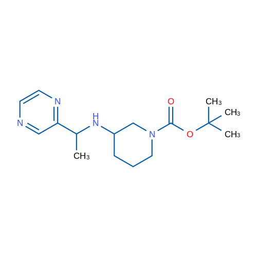 tert-Butyl 3-((1-(pyrazin-2-yl)ethyl)amino)piperidine-1-carboxylate 1g