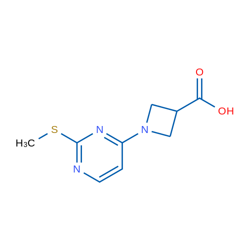 1-(2-(Methylthio)pyrimidin-4-yl)azetidine-3-carboxylic acid 1g