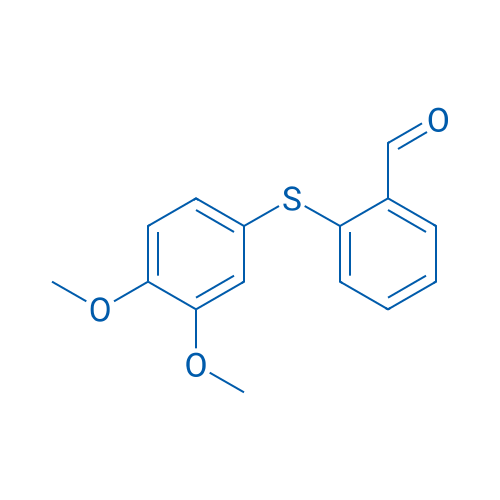 2-(3,4-DImethoxyphenylthio)benzaldehyde 250mg