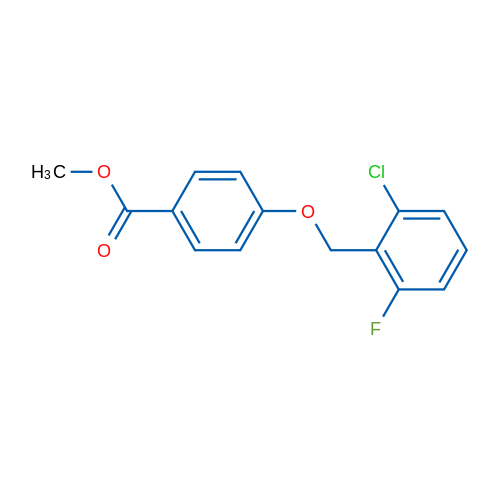 Methyl 4-[(2-chloro-6-fluorophenyl)methoxy]benzoate 1g