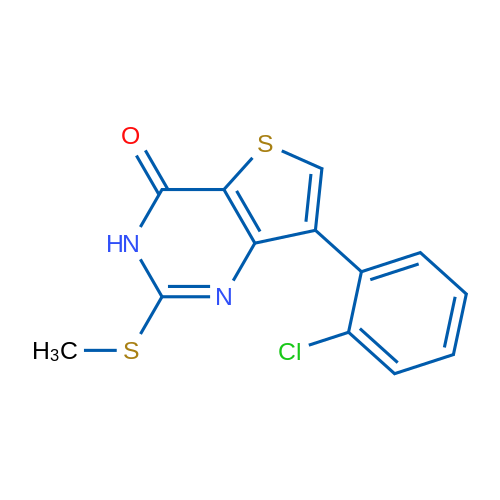 7-(2-Chlorophenyl)-2-(methylsulfanyl)-3H,4H-thieno[3,2-d]pyrimidin-4-one 1g