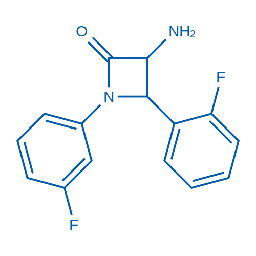 3-Amino-4-(2-fluorophenyl)-1-(3-fluorophenyl)azetidin-2-one 1g