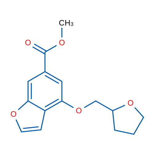 Methyl 4-((tetrahydrofuran-2-yl)methoxy)benzofuran-6-carboxylate 1g