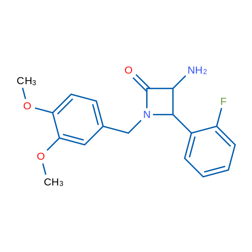 3-Amino-1-(3,4-dimethoxybenzyl)-4-(2-fluorophenyl)azetidin-2-one 1g