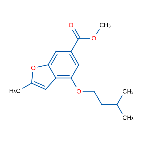 Methyl 4-(isopentyloxy)-2-methylbenzofuran-6-carboxylate 1g