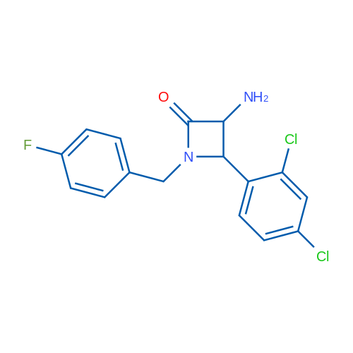 3-Amino-4-(2,4-dichlorophenyl)-1-(4-fluorobenzyl)azetidin-2-one 1g