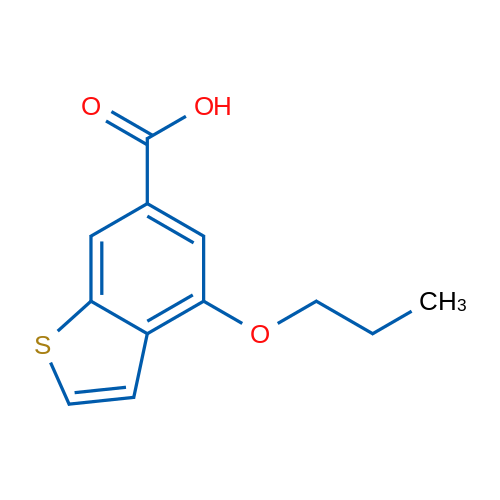 4-Propoxybenzo[b]thiophene-6-carboxylic acid 1g