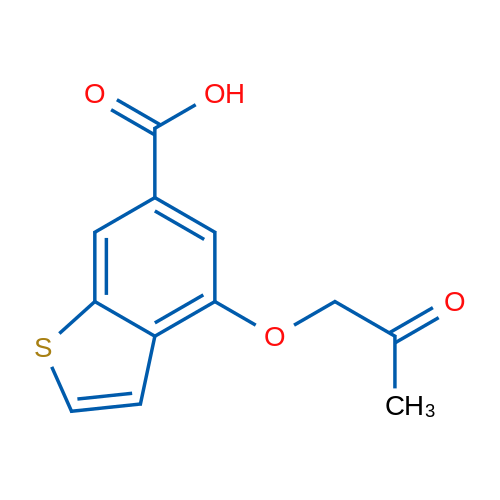 4-(2-Oxopropoxy)benzo[b]thiophene-6-carboxylic acid 1g